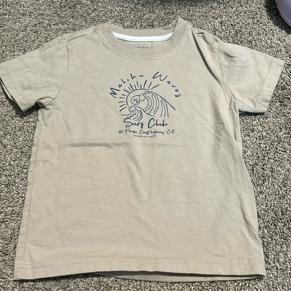 Janie and Jack tan shirt